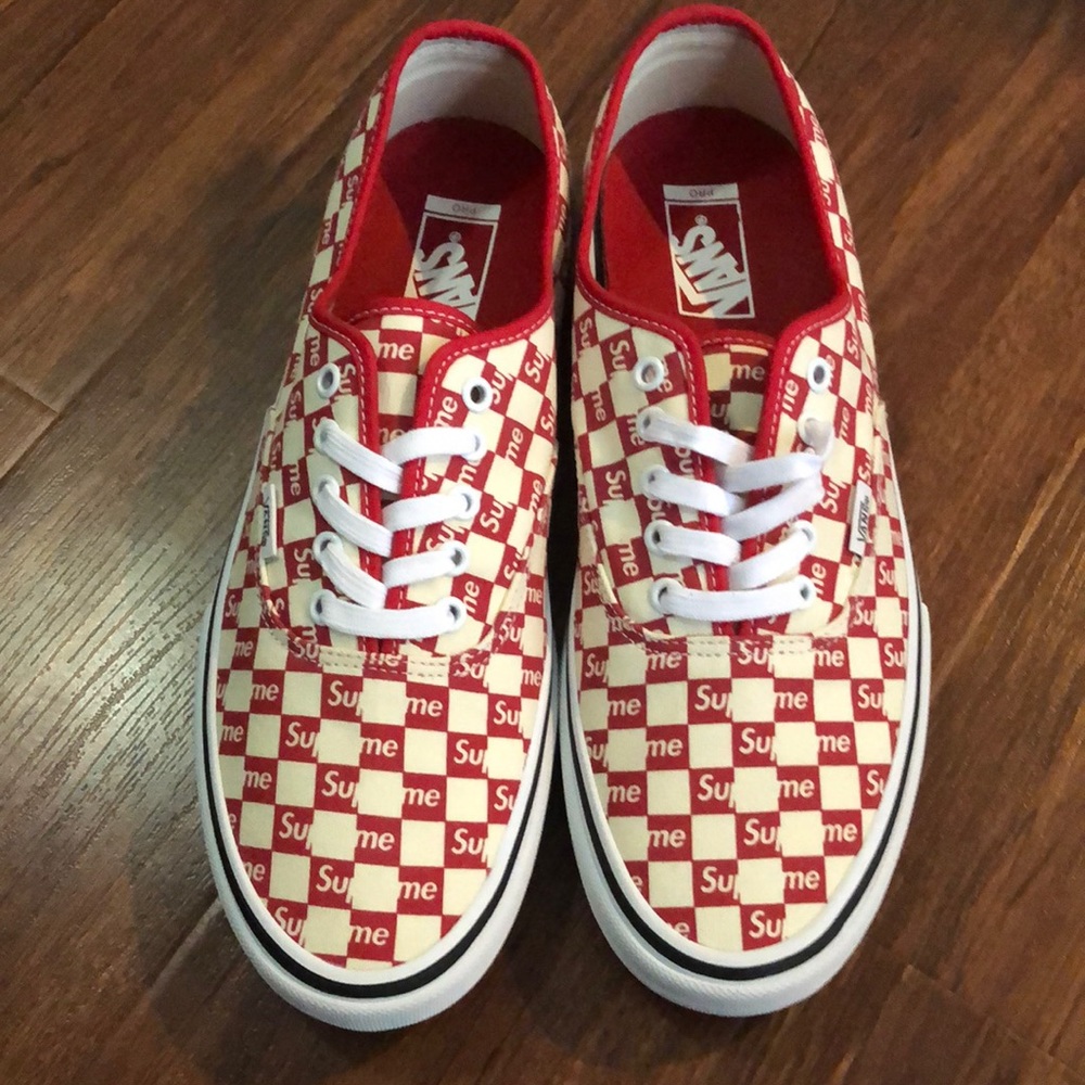 Supreme x Vans Checker Authentic